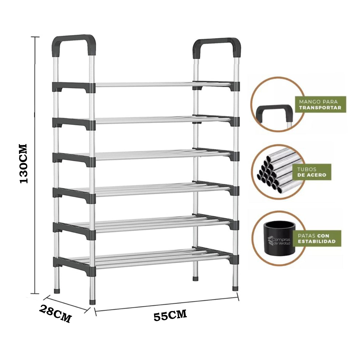 Organizador de Zapatos (6 niveles / 15 pares)